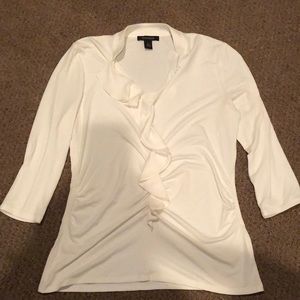 White 3/4 top size large